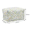 sac de maquillage matelassé matelassé à imprimé de fleurs, sac à main de rangement, trousse de toilette, poudres cosmétiques, grand sac de voyage, 1pc