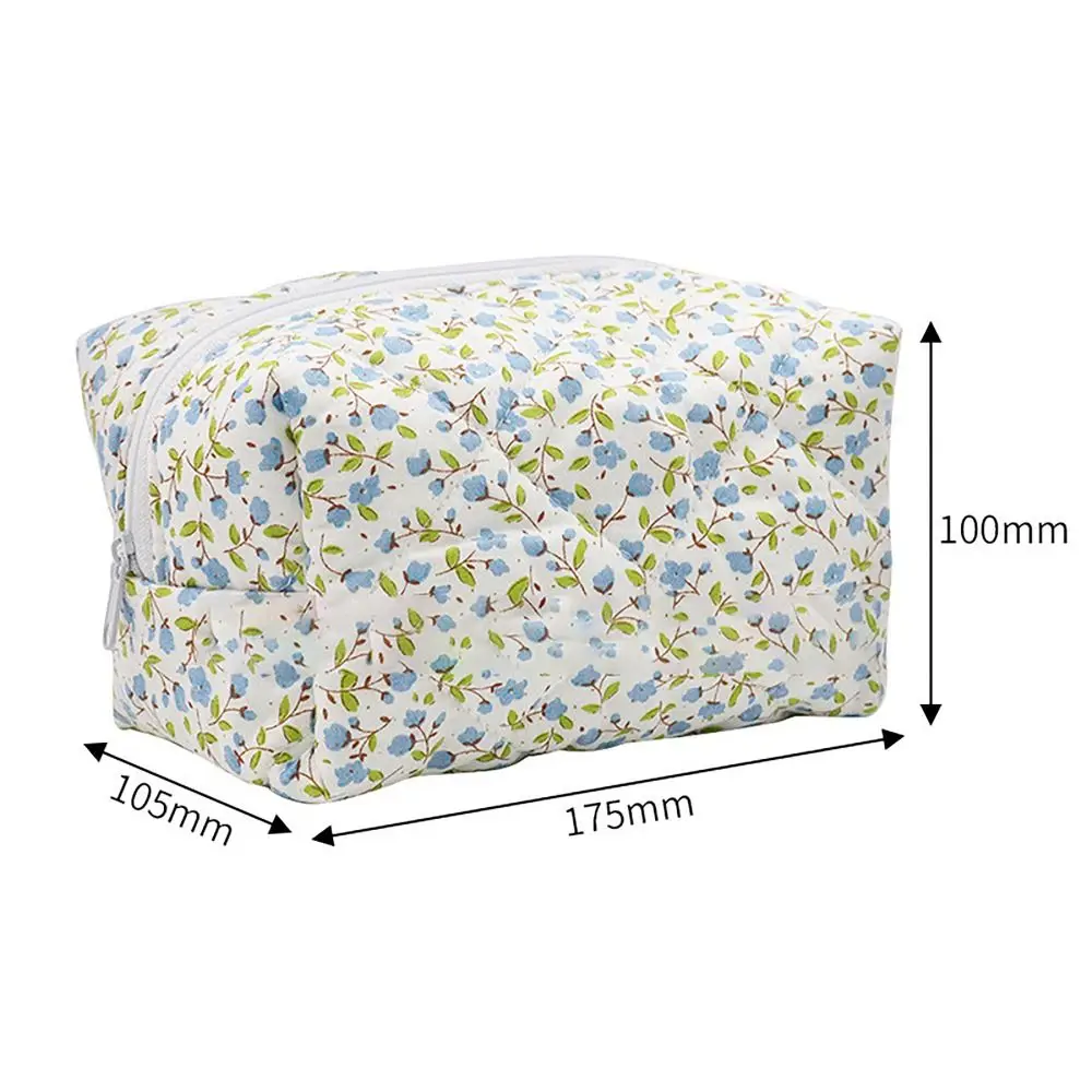 sac de maquillage matelassé matelassé à imprimé de fleurs, sac à main de rangement, trousse de toilette, poudres cosmétiques, grand sac de voyage, 1pc sac de maquillage matelassé matelassé à imprimé de fleurs, sac à main de rangement, trousse de toilette, poudres cosmétiques, grand sac de voyage, 1pc