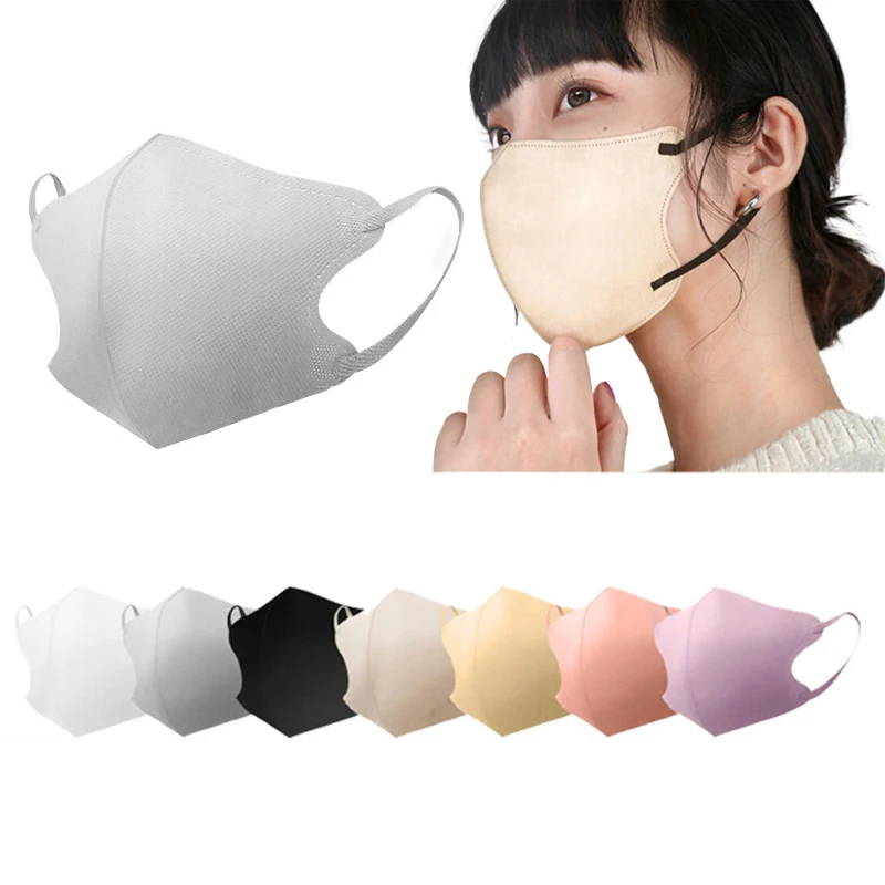 masque anti poussière tridimensionnel masques faciaux tissu masques de protection anti poussière jetables boucles auriculaires masque buccal mascarillas noir blanc masque anti poussière tridimensionnel masques faciaux tissu masques de protection anti poussière jetables boucles auriculaires masque buccal mascarillas noir blanc