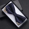 Nministériels d Papillon Classique en Métal Scintillant pour Homme, Accessoire de Style Britannique, Pré-Attaché Nministériels d Papillon Classique en Métal Scintillant pour Homme, Accessoire de Style Britannique, Pré-Attaché