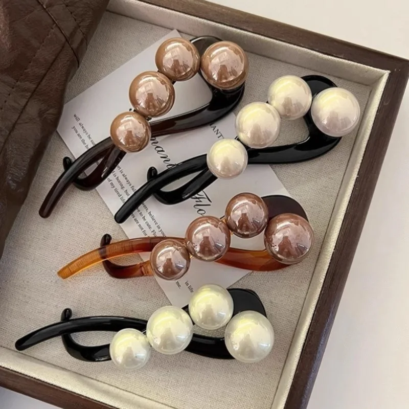 Épingles à cheveux vintage en forme de s pour femmes, boule en peluche, rose séchée, queue de cheval torsadée, barrettes à clip requin, accessoires pour cheveux Épingles à cheveux vintage en forme de s pour femmes, boule en peluche, rose séchée, queue de cheval torsadée, barrettes à clip requin, accessoires pour cheveux
