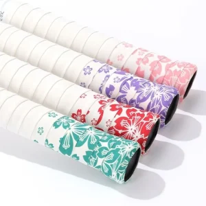 Sakura – bande de poignée de Tennis et de Badminton imprimée, absorbant la sueur, antidérapante, rapide, auto-adhésive, résistante à l&rsquo;usure, absorbant les chocs