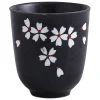tasse à thé peinte à la main de style japonais, petite tasse en céramique, cuisine
