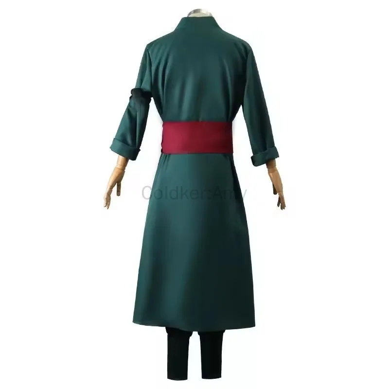 costume de cosplay roronoa pour hommes et femmes, tenues d'halloween, kimono, cape, ceinture, costume complet pour comic con costume de cosplay roronoa pour hommes et femmes, tenues d'halloween, kimono, cape, ceinture, costume complet pour comic con