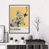 ondes japonaises hokusai peinture calligraphie photo chambre maison chambre intérieur décoration murale toile affiche art mural pikpaka