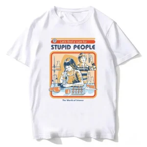 T-Shirts décontractés à manches courtes pour femmes, Harajuku, vêtements pour personnes stupides, vêtements esthétiques respirants, hauts Streetwear