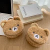 Étui de maquillage en peluche, sac à cosmétiques ours décontracté, pochette de rangement de bijoux pour femmes, organisateur de sacs à main pour filles, cadeau, offres spéciales