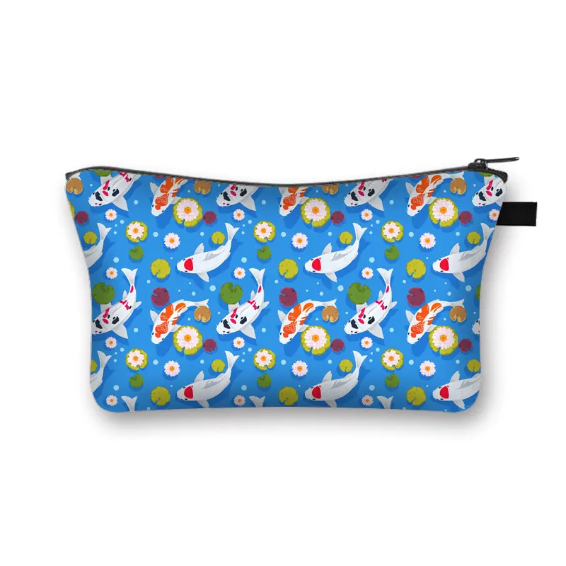 trousse à cosmétiques japonaise koi fish crane pour femmes, trousse de maquillage harajuku, sac de beauté pour filles, trousse de toilette cosmétique hip hop, dragon asiatique trousse à cosmétiques japonaise koi fish crane pour femmes, trousse de maquillage harajuku, sac de beauté pour filles, trousse de toilette cosmétique hip hop, dragon asiatique