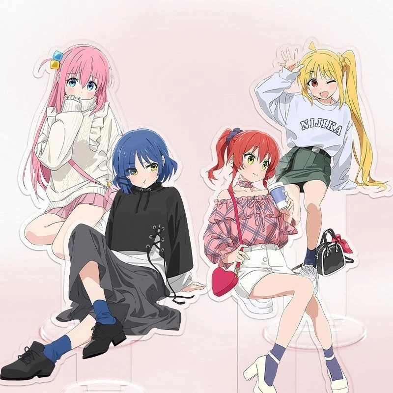 BOCCHI LE ROCHER! Support en acrylique pour figurine Gotoh Hitori Ijichi Nijika, mode périphérique, personnalité délicate, ornement de bureau BOCCHI LE ROCHER! Support en acrylique pour figurine Gotoh Hitori Ijichi Nijika, mode périphérique, personnalité délicate, ornement de bureau