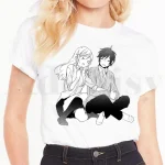 Horimiya-T-shirt à manches courtes pour femme, dessin animé, vintage, harajuku, Hori San To ata yamura Kun