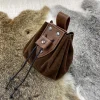 poudres de ficelle de proximité médiévales en similicuir, porte monnaie portable nordique rétro, ceinture vintage, sac à dés pour larp ren accessoires