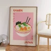 Toile d’art Ramen japonais, imprimés de dessin animé, thème alimentaire, affiches de cuisine pour maison moderne, bureau, salon, décoration de maison Toile d’art Ramen japonais, imprimés de dessin animé, thème alimentaire, affiches de cuisine pour maison moderne, bureau, salon, décoration de maison