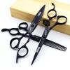 ciseaux de coiffure professionnels japonais, coupe de cheveux plate, 6/7 pouces, 440c, sac cadeau gratuit, peigne