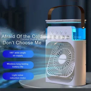 Xiaomi 3-en-1 ventilateur Portable climatiseurs ventilateur avec veilleuse LED ménage petit refroidisseur d’air pour bureau maison ventilateur réglable Xiaomi 3-en-1 ventilateur Portable climatiseurs ventilateur avec veilleuse LED ménage petit refroidisseur d’air pour bureau maison ventilateur réglable