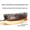 masseur de tête japonais premium, brosse pour cuir chevelu, masseur de cheveux, shampoing, brosse démêlante en plastique humide, peigne de nettoyage des cheveux, or rose