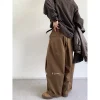 pantalon tombant japonais pour hommes, rétro, taille haute, amincissant, droit, jambes larges, ample, décontracté, automne et hiver