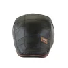 béret de style britannique pour hommes, chapeau de conduite réglable et décontracté, casquette plate en cuir à visière avant