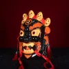 masques de rituel d'opéra tibétain, drôles, traditionnels ethniques népalais, costumes folkloriques, spectacles de cosplay de fête, accessoires d'halloween