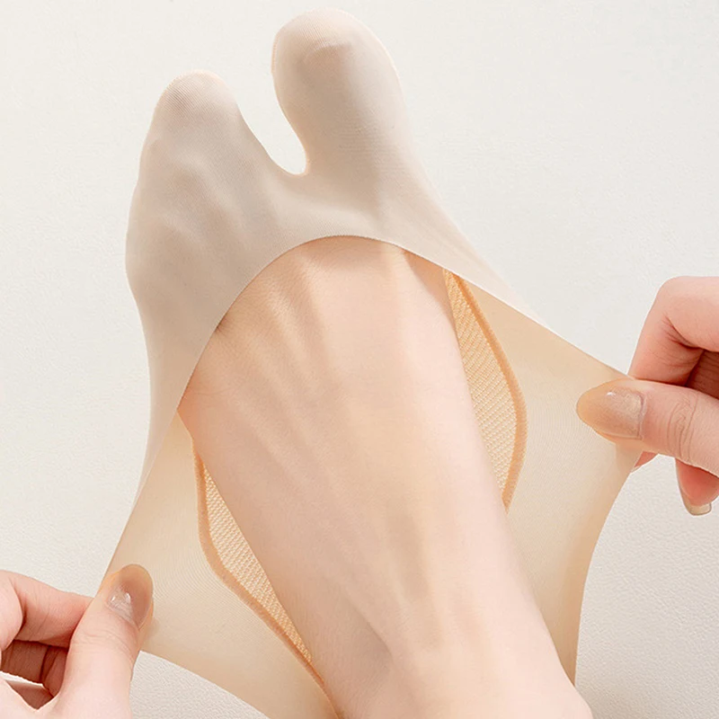 chaussettes ultra fines à bout fendu pour femmes et dames, chaussettes d'été en plein air, tabi à deux orteils, doublure invisible, bateau, cheville chaussettes ultra fines à bout fendu pour femmes et dames, chaussettes d'été en plein air, tabi à deux orteils, doublure invisible, bateau, cheville