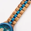 dodo deer une montre à quartz en bois pour hommes, luxueuse et avancée, secondes de course, personnalisée avec date et nom, livraison directe