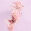 coréen à la main papillon fleur filles bandeaux mignon perle plume couronne de mariage princesse danse fête chapeaux cerceau accessoires
