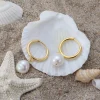 oem & odm – ensemble de bijoux à la mode, or, argent 925, grande perle d'eau douce baroque, plaqué 100% naturel, cadeau de fête de mariage pour femmes, tendance