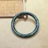 bracelet en jade vert naturel pour femmes, pierres précieuses de guérison, bijoux fins, véritable jade hetian chinois, rond, néphrite, jades