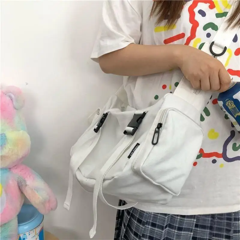 sac messager japonais harajuku pour femmes, sacs à bandoulière en toile de couleur unie pour étudiantes, sacs à main de grande capacité, sac à bandoulière sac messager japonais harajuku pour femmes, sacs à bandoulière en toile de couleur unie pour étudiantes, sacs à main de grande capacité, sac à bandoulière