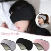 Masque de sommeil réglable à trois couches, cache-oreilles occultants, masques pour les yeux confortables pour dormir, relaxant, suppression du bruit, 1PC Masque de sommeil réglable à trois couches, cache-oreilles occultants, masques pour les yeux confortables pour dormir, relaxant, suppression du bruit, 1PC