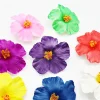 10 pièces fleurs d'hibiscus fête hawaïenne fête d'été décorations faciles à poser fleurs artificielles hula filles faveur fleur de décoration de cheveux