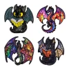 Broches colorées en émail Dragon pour femmes, épingles à revers, Badge sur sac à dos, accessoires pour vêtements, bijoux à la mode, cadeaux, 4 pièces/ensemble Broches colorées en émail Dragon pour femmes, épingles à revers, Badge sur sac à dos, accessoires pour vêtements, bijoux à la mode, cadeaux, 4 pièces/ensemble