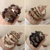 5 pièces/sac femmes haute élastique sans couture cheveux corde durable nœud papillon bandeaux sans pli élastique pour queue de cheval élastique cheveux accessoires