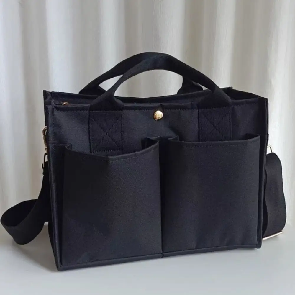 sac à main style coréen pour maman, bandoulière réglable, sac à couches de grande capacité, fourre tout en toile multi compartiments de rue sac à main style coréen pour maman, bandoulière réglable, sac à couches de grande capacité, fourre tout en toile multi compartiments de rue