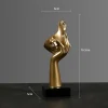 statue abstraite en résine nordique, ornements de bureau, sculpture, visage, personnage léger, artisanat d'art de luxe, décoration de bureau et de maison