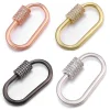fournitures de fermoir de bracelet de collier, mousqueton de fixation fait à la main, fermoirs à vis, accessoires pour travaux d'aiguille de luxe, fabrication de bijoux à faire soi même