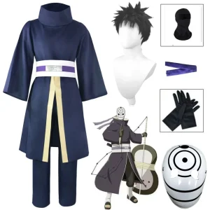 ALI Uchiha Obito Anime Cosplay Costumes Halloween Costumes pour femmes hommes Robe japonaise Kimono Performance Festival