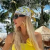 Foulard de tête carré en soie pour femmes, marque de luxe, Bandana en Satin, doux, Hijab, pour cheveux, pour dames