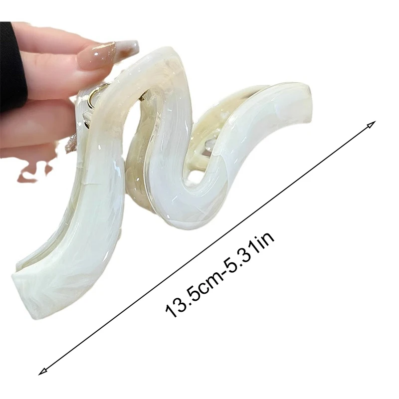 nouvelle pince ondulée en perles haut de gamme, pince requin, grande pince à cheveux, pince à cheveux arrière de la tête, accessoire pour cheveux, 1 pièce nouvelle pince ondulée en perles haut de gamme, pince requin, grande pince à cheveux, pince à cheveux arrière de la tête, accessoire pour cheveux, 1 pièce