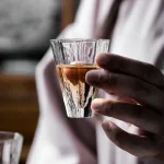 Tasse à thé en verre de Style japonais, tasse à saké faite à la main, verre de dégustation de whisky de Bar, verre à boire Transparent pour liqueur, tasse élégante