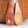 mini cuillère à thé en bois japonais, cuillère à condiments à manche court, couverts café thé petite cuillère à sucre cuillère à café gadgets de cuisine