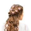 pince crocodile fleur de cerisier, pince à cheveux fleur rose femme, accessoire cheveux festival fleur de cerisier, accessoire cheveux femme