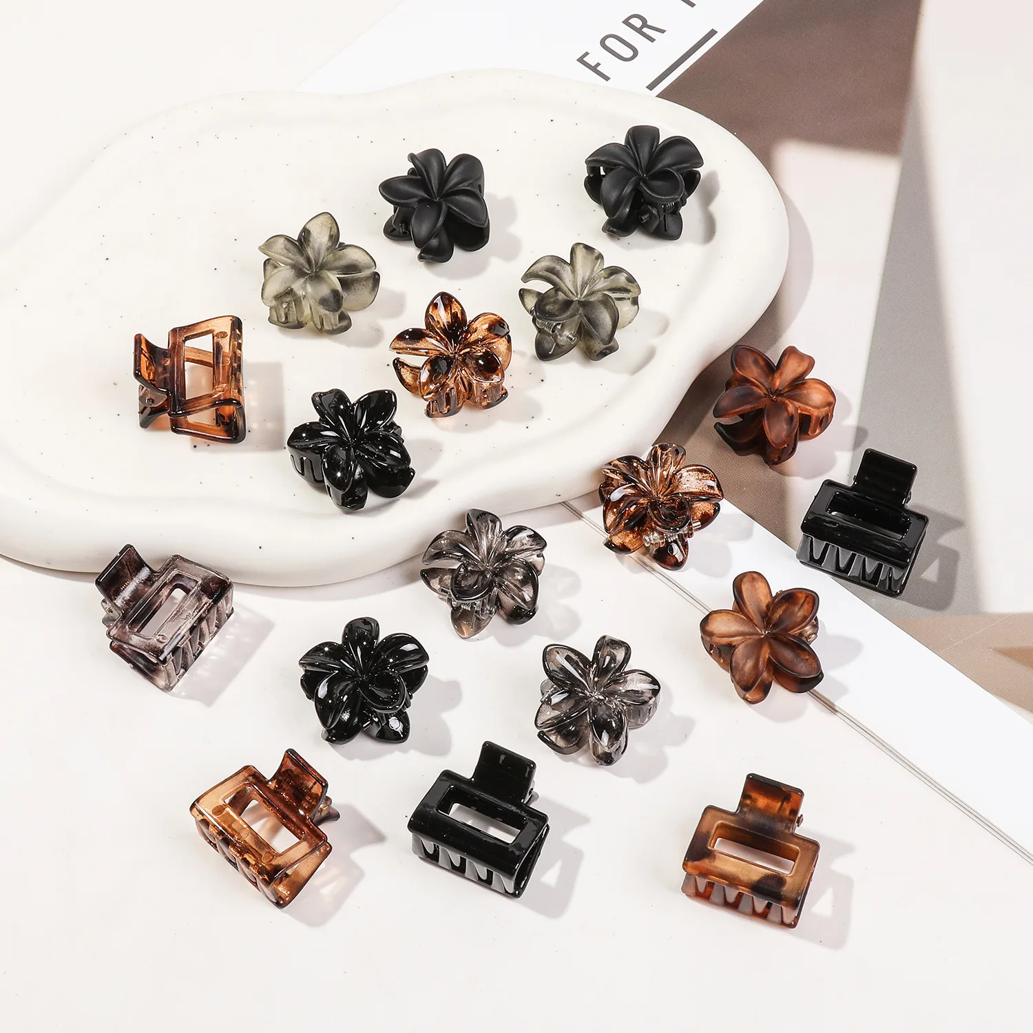 nouvelle mode 12 pièces/ensemble petites barrettes à cheveux géométriques florales pour enfants femmes filles accessoires chapeaux nouvelle mode 12 pièces/ensemble petites barrettes à cheveux géométriques florales pour enfants femmes filles accessoires chapeaux