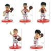 ensemble de cinq pièces de basket ball édition q, sakuragi hanamichi ryukawa, poupée d'équipe de basket ball en érable shobei, décoration d'ornement faite à la main