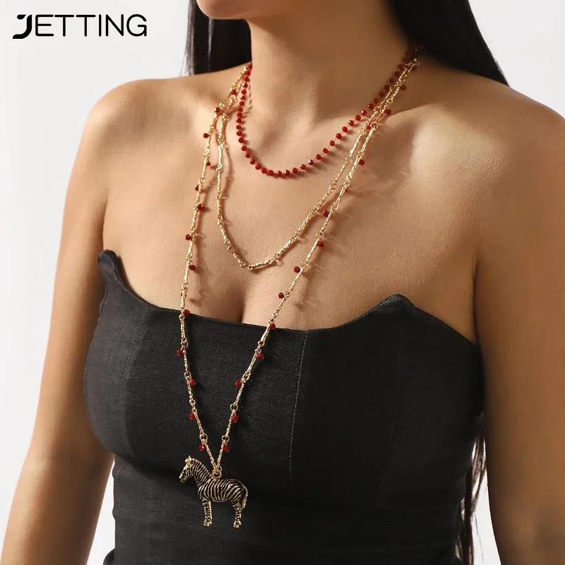 Collier pendentif zèbre en émail personnalisé, 1 pièce, bijoux tendance Vintage en métal, boucles d’oreilles zèbre pour femmes Collier pendentif zèbre en émail personnalisé, 1 pièce, bijoux tendance Vintage en métal, boucles d’oreilles zèbre pour femmes