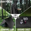 manteau imperméable militaire 3 en 1 pour l'extérieur, manches à capuche, poncho de pluie imperméable pour moto, camping, randonnée, voyage, tente de vêtements de pluie