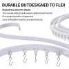 rideau flexible et pliable de 1 à 6m, pour chambres à coucher, balcons, salles de bains, diviseur de plafond, piste silencieuse, accessoire de décoration pour fenêtre de maison
