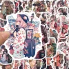 10/50pcs japonais sakura kimono anime fille autocollants bricolage scrapbooking cahier album vélo téléphone voiture kawaii autocollant décoratif jouet