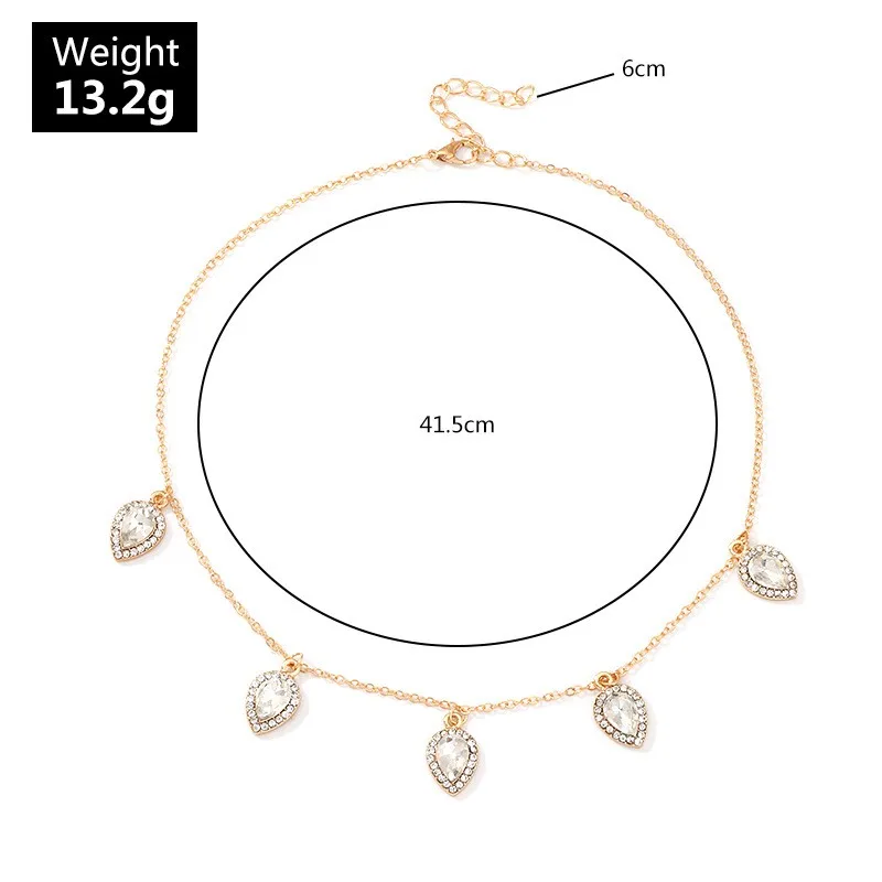 zakol mode coréenne feuille goutte d'eau colliers ras du cou pour les femmes aaa cubique zircone chaîne mince collier bijoux zakol mode coréenne feuille goutte d'eau colliers ras du cou pour les femmes aaa cubique zircone chaîne mince collier bijoux