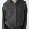 cardigan à capuche pour femme, pull en pur cachemire, veste tricotée européenne à capuche épaisse, nouvelle collection automne/hiver 2025 100%