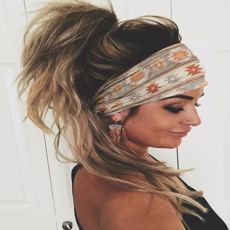 bandana mode vintage large bord imprimé bandeau ethnique cour dames sport bandeau bandana mode vintage large bord imprimé bandeau ethnique cour dames sport bandeau